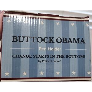 Buttock Obama Pen Holder - Prank for Republican or Democrat NIB